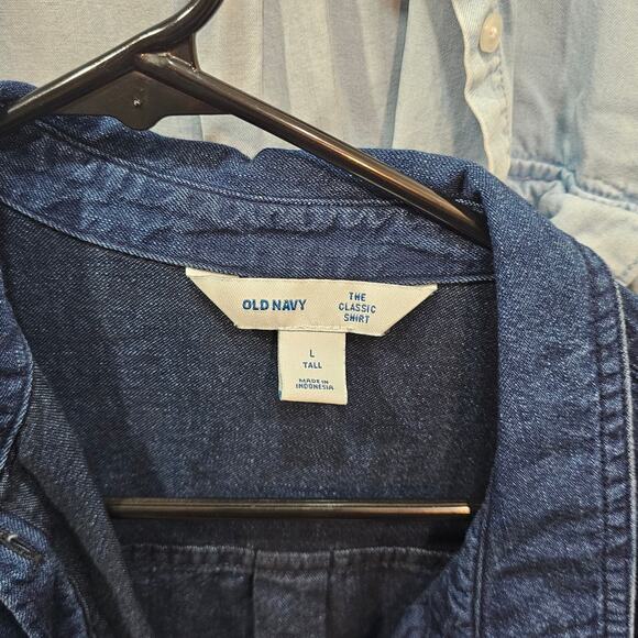 Bundle of 2 women's jean shirts size L - Picture 2 of 6